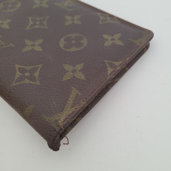Louis Vuitton Bifold Wallet ID Holder Monogram Leather Fair Vintage 6x4 Medium - Picture 8 of 9
